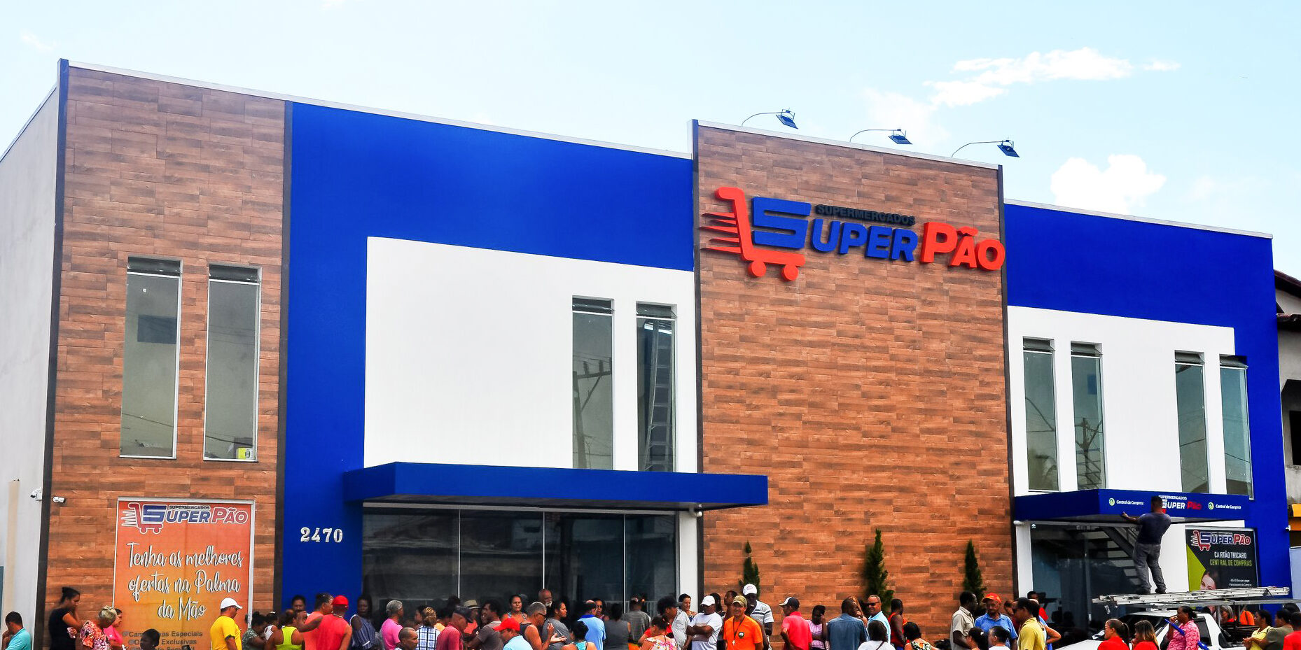 Fachada da loja Super Pão Posto da Mata